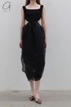 SWAYING/KNIT European Root Rotating Skirt SW23SS2L16 Black